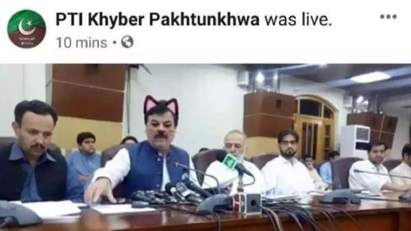 巴基斯坦政府直播錯手啟動濾鏡 官員化身貓咪大臣！