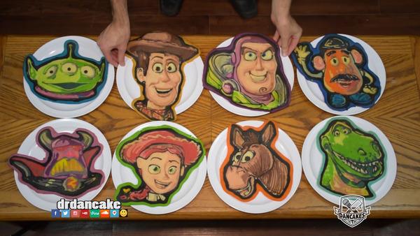 美國Pancake達人畫出神級Toy Story 8大經典角色 三眼仔/胡迪/巴斯光年