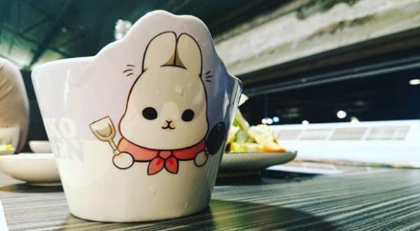台灣人氣LINE貼圖麻吉兔主題餐廳 療癒兔兔造型冰湯底/鯛魚燒雪糕