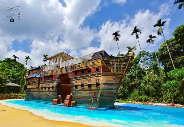 台灣全新海盜村主題彩繪園區 2層樓高海盜船/巨型充氣滑梯/3D彩繪牆