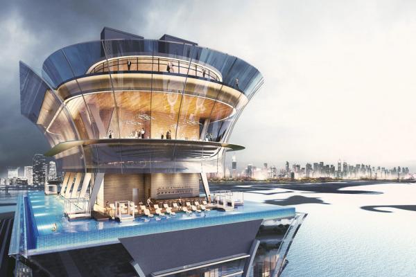 杜拜50層高露天無邊際泳池 360度高空飽覽棕櫚島靚景