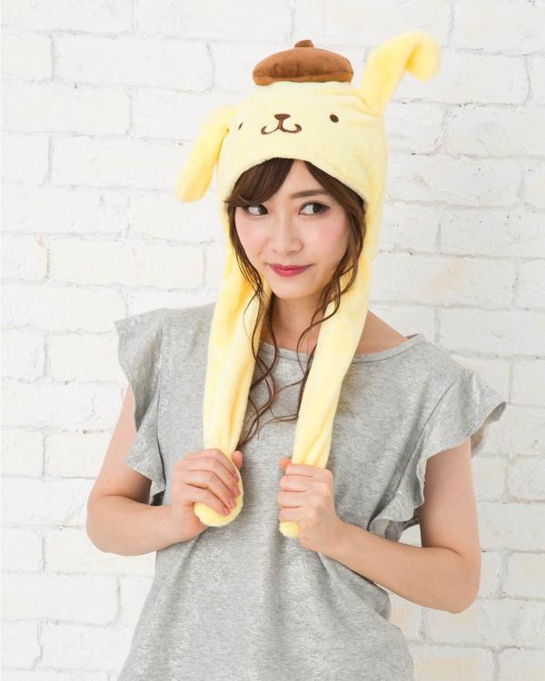 日本新推6款Sanrio角色兔子帽 布甸狗/玉桂狗/Hello Kitty笠上頭賣萌超可愛！