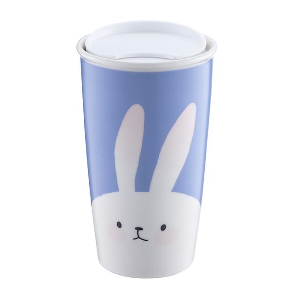 雪白玉兔雙層馬克杯（700 台幣；約HKD 6）