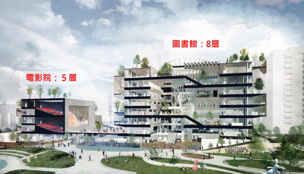 文青新景點！台北木色自然風圖書館 露天屋頂庭園/投影式戶外劇場