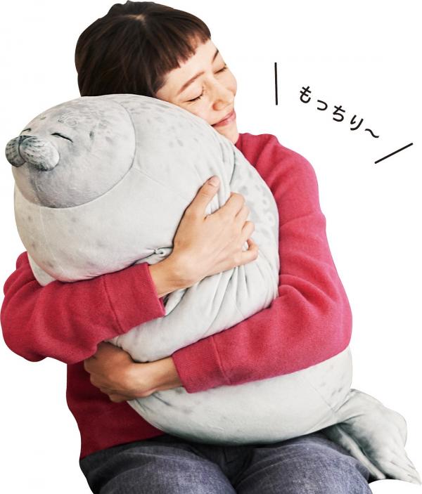 日本新推海豹麻糬公仔抱枕