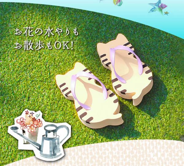 貓星人陪你去沙灘！ 日本新推超萌貓貓厚拖鞋