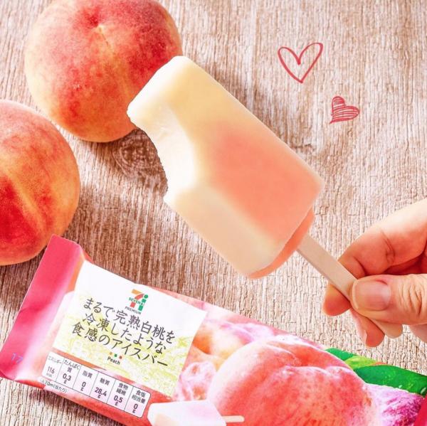 日本便利店推新消暑冰品 粉紅完熟白桃雪條