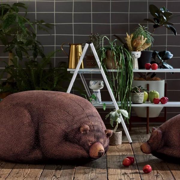 家中攬住小熊度過悠閒一天 日本家居用品店推出圓碌碌熊熊坐枕