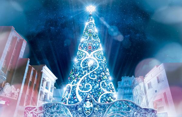 日本環球影城聖誕慶典2019 30米巨型水晶聖誕樹／水晶之約燈光匯演