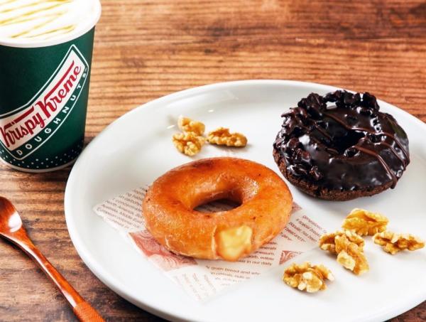 台灣Krispy Kreme新出焦糖脆皮流心奶黃冬甩 淡淡鹹蛋黃味
