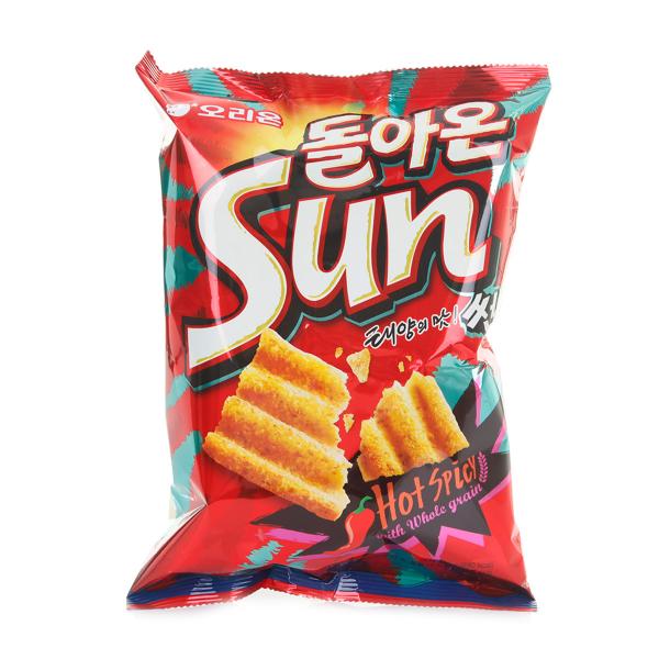 韓國超市零食手信推介！emart零食銷售20大排名 Orion Sun Hot Spicy 脆餅 / 오리온제과 오리온 썬 핫 스파이시 맛