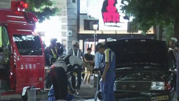 名古屋的士衝上車站行人路 連續撞倒行人7人送院1人重傷