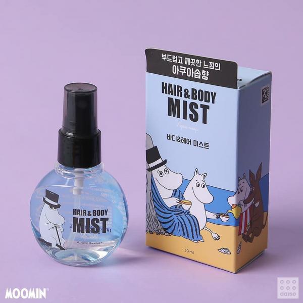 韓國Daiso推出姆明一族系列產品 超可愛粉撲／身體噴霧／香水！