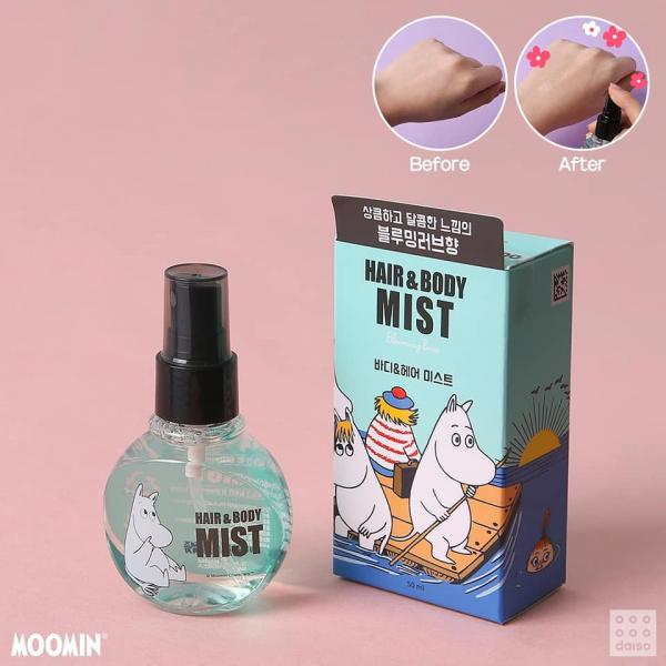 韓國Daiso推出姆明一族系列產品 超可愛粉撲／身體噴霧／香水！