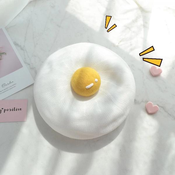 成隻太陽蛋放係頭頂！ 韓國大熱超可愛造型畫家帽
