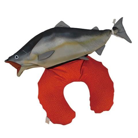 三文魚子變身旅行頸枕！日本搞笑三文魚造型兩用Cushion