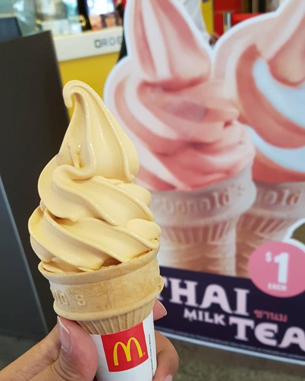 限定口味回歸！新加坡麥當勞推出泰式奶茶新地筒/麥旋風