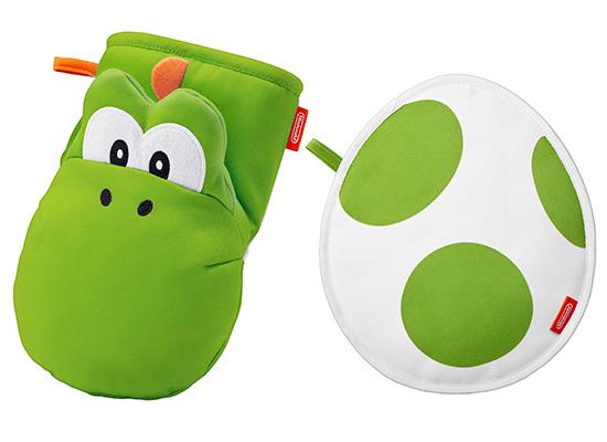 任天堂推Super Mario家居派對用品 Yoshi隔熱手套/瑪利奧杯蓋/食人花水管矽膠模