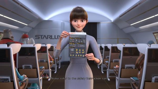 台灣星宇航空機上安全3D動畫短片 國際級水準話題性十足