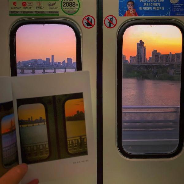首爾地鐵窗外漢江美景！ 韓國攝影師通勤路上隨影