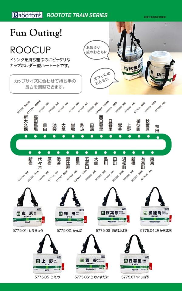 有齊29個車站！ JR東日本 x ROOTOTE推山手線保溫杯套