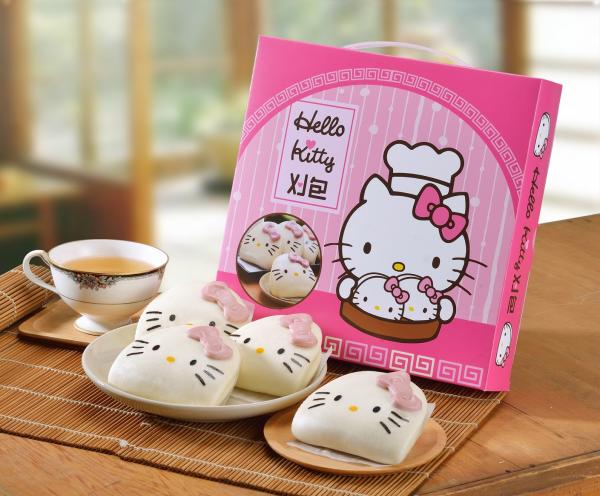台灣推Hello Kitty造型點心 超可愛台式刈包/港式奶皇包