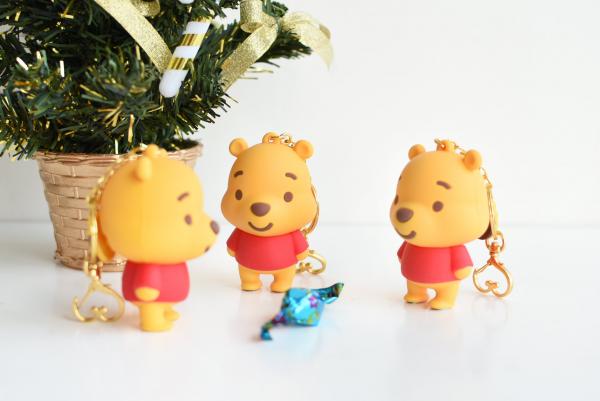 台灣便利店推Winnie the Pooh鎖匙扣 矽膠質地/立體造型超可愛！