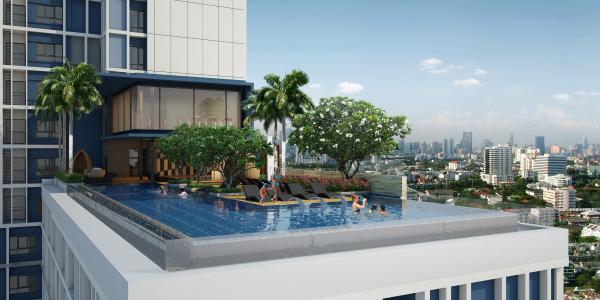 曼谷Sindhorn Midtown酒店開幕 時尚風格設計/無邊際泳池眺望曼谷景色