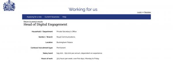 英女王公開招募社交媒體主管 50萬年薪33日年假包免費午餐