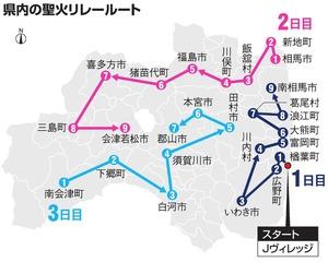 2020東京奧運聖火傳遞路線 福島
