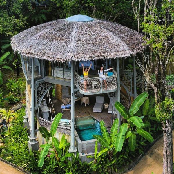 泰國雙層樹屋別墅度假村 獨立私人泳池/座擁一望無際無敵海景