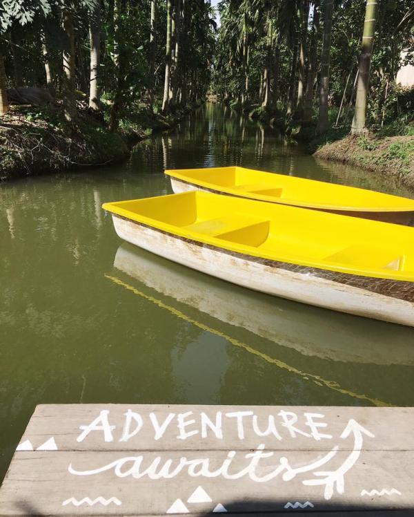 曼谷超人氣熱帶雨林Cafe 免費划船體驗+河景鞦韆