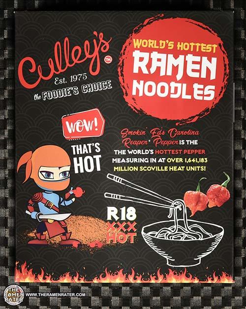 2020年10大世界最辣即食麵排名 Culley's 世界最辣拉麵 (紐西蘭)