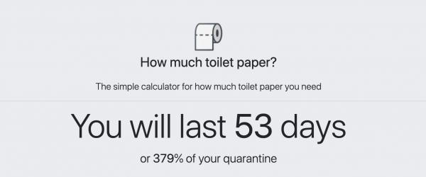 網民設計廁紙計算器估計可用日數 望舒緩搶廁紙潮
