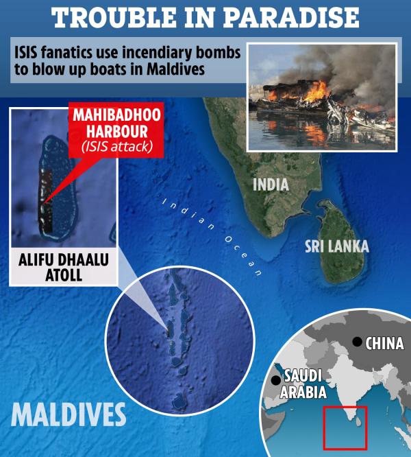 馬爾代夫受恐怖襲擊 港口爆炸燒船、隨機刺傷遊客