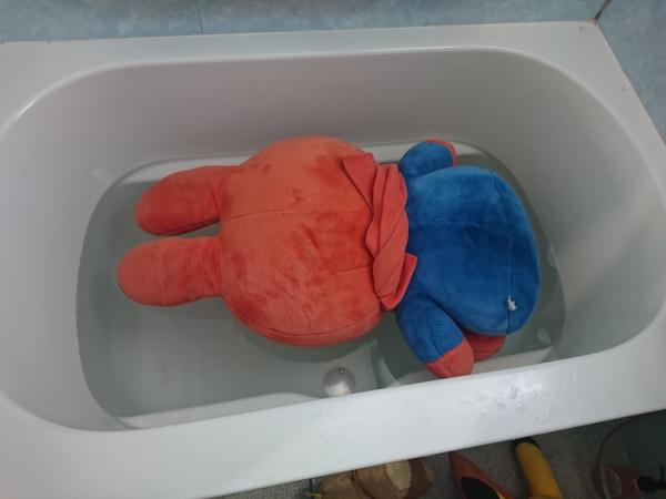 日本人夫洗巨型毛公仔塞爆洗衣機 觸發網民分享毛公仔爆笑「被洗」慘況