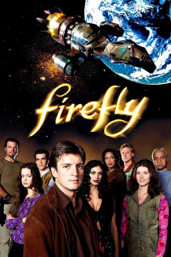 《螢火蟲》 (Firefly) ｜IMDB：9//10 2517年，未來世界的 人類已經到新的星系展開冒險故事，以外型似螢火蟲般太空船「寧靜號」為家， 在宇宙之中穿梭。太空船有9個身份地位及性格完全不
