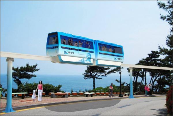 釜山2021-2023年開幕新景點 太宗台單軌列車 / 관광모노레일(2022年)