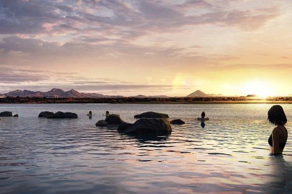 冰島無邊際溫泉2021年開幕 望住大海睇日落尤如仙境