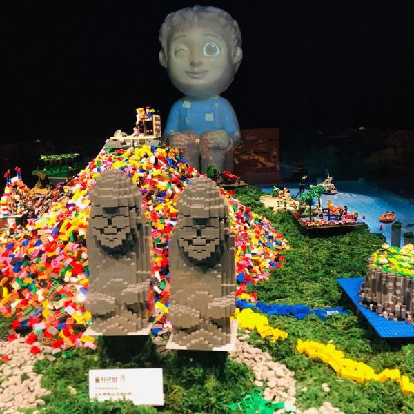 濟州全球首家積木博物館 巨型積木牆．LEGO漢堡包！