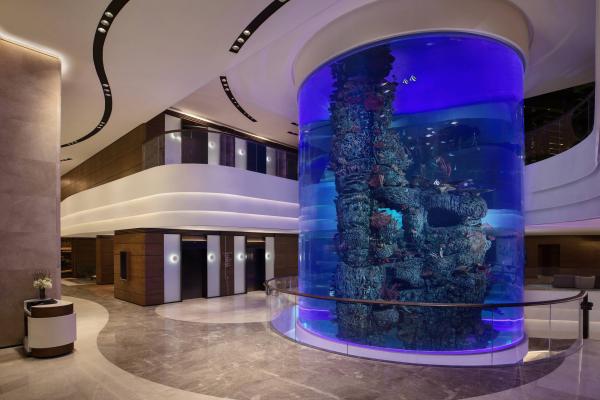 海洋公園萬豪酒店（Hong Kong Ocean Park Marriott Hotel）Staycation優惠  Lobby 大堂 水族舘