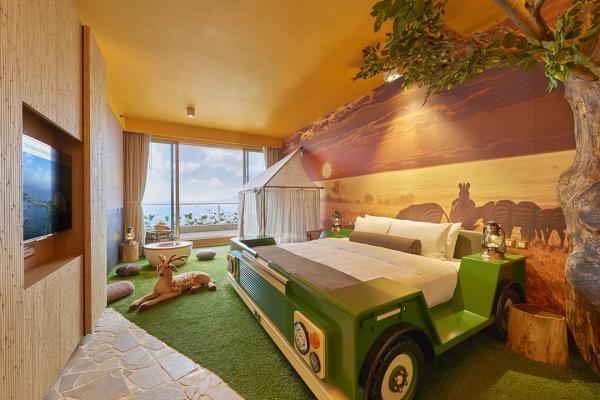 黃金海岸酒店（Hong Kong Gold Coast Hotel）親子主題房Staycation優惠 森林主題客房（連海景露台）