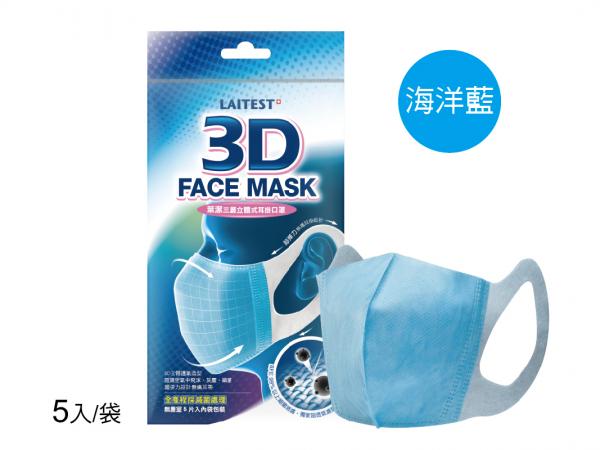 台灣萊潔醫療防護口罩系列一覽（附購買方法）萊潔醫療型3D防護口罩 海洋藍
