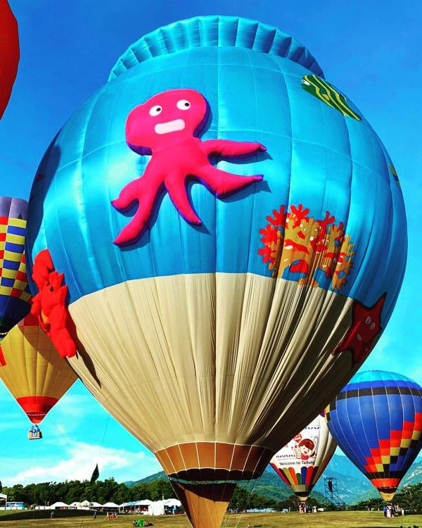 2020台東熱氣球嘉年華開幕 超巨型內褲熱氣球鹿野升空！