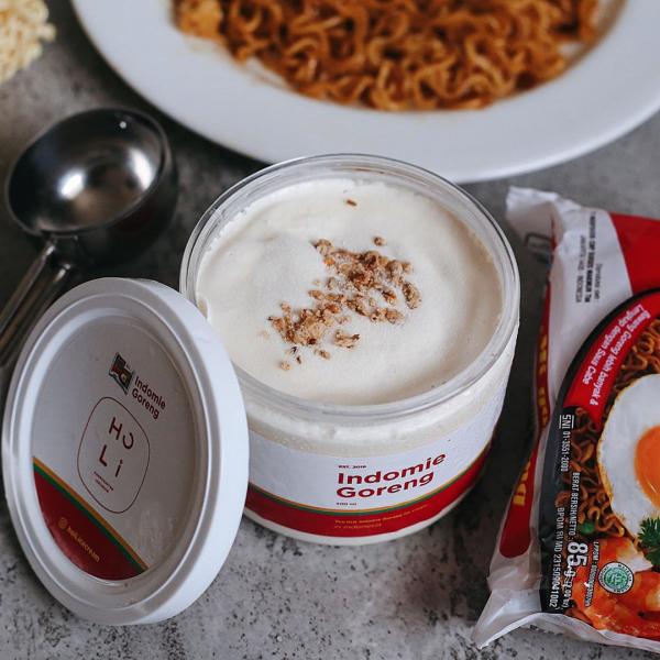 印尼雪糕品牌Holi Ice Cream推出營多麵口味的雪糕