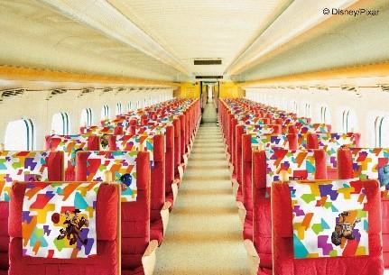 九州新幹線Pixar彩繪列車 內裝