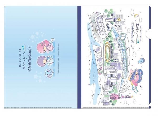 東京全新Little Twin Stars電車 夢幻樂園車卡裝飾/Kiki、Lala陪你坐車！