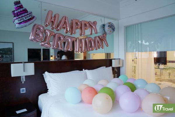 康得思酒店（Cordis Hong Kong）【BFF閨蜜派對】房內繽紛氣球佈置