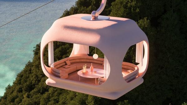 澳洲3D設計夢幻粉紅渡假村 空中纜車用餐/水上餐廳