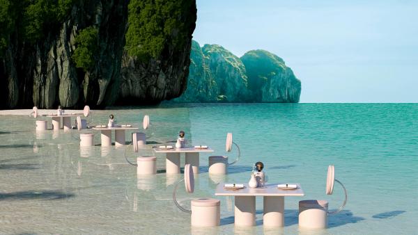 澳洲3D設計夢幻粉紅渡假村 空中纜車用餐/水上餐廳